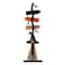 Glitzhome® 42" Lighted Halloween Witch's Broom Porch Décor with Timer